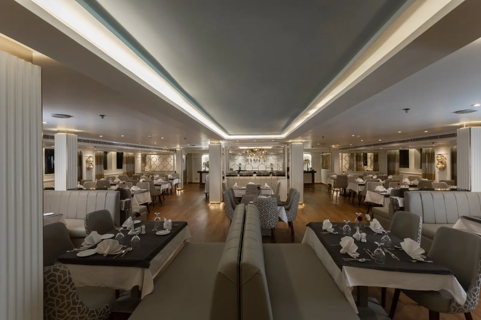 Restaurant aboard the Concerto Plus Nile Cruise Nile cruise